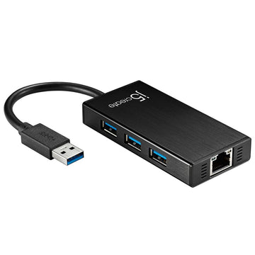 j5create JUH470 Gigabit Ethernet & 3-Port HUB