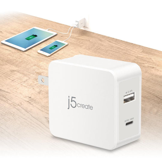 j5create JUP2230 2-Port PD Mobile Charger