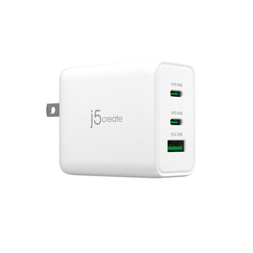 j5create 65W GaN USB-C® 3-Port Charger