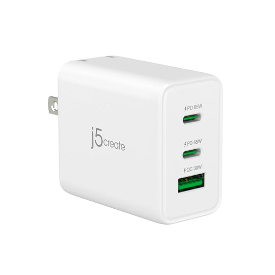 j5create 65W GaN USB-C® 3-Port Charger