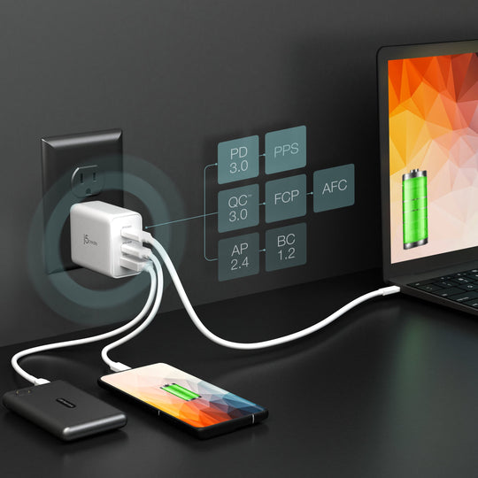 j5create 65W GaN USB-C® 3-Port Charger