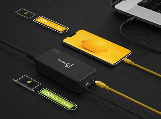 j5create 108W 3-Port PD USB-C®Super Charger