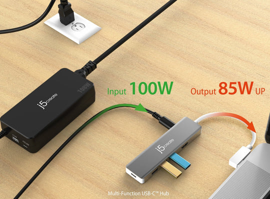 j5create 108W 3-Port PD USB-C®Super Charger