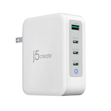 j5create 130W GaN USB-C® 4-Port Charger, JUP43130