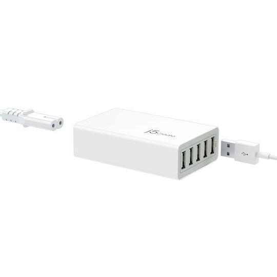 j5create JUP50 40W 5-Port USB Super Charger