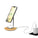 j5create Wood Grain 2-in-1 Magnetic Wireless Charging Stand