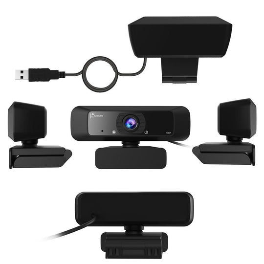 j5create 1080p USB™ HD Webcam with 360° Rotation (Model: JVCU100)
