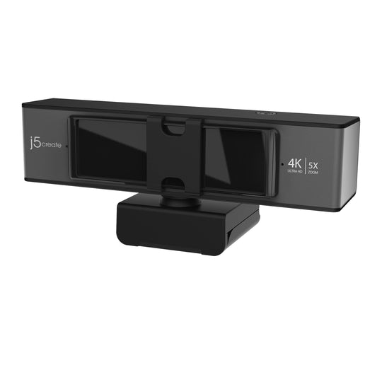 j5create USB™ 4K ULTRA HD Webcam with 5x Digital Zoom Remote Control (Model: JVCU435)