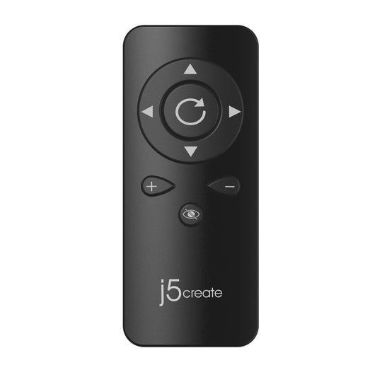 j5create USB™ 4K ULTRA HD Webcam with 5x Digital Zoom Remote Control (Model: JVCU435)