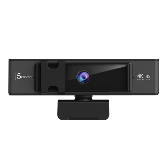 j5create USB™ 4K ULTRA HD Webcam with 5x Digital Zoom Remote Control (Model: JVCU435)