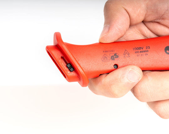 Jonard Tools Insulated Cable Dismantling Knife with Blade Guard