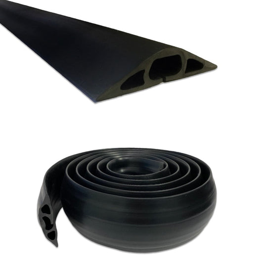 Kable Kontrol Rubber Duct Floor Cord Cover - 10 Ft Roll