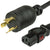 World Cord A-Lock C13 to L6-20P 15A 250V 14/3 SJT Power Cord - Black