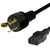 World Cord NEMA L6-20P to C13 15A 250V 14/3 SJT Power Cord - Black