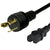 World Cord NEMA L6-20P to C15 15A 250V 14/3 SJT Power Cord - Black