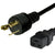World Cord L6-20P to C19 20A 250V 12/3 SJT Power Cord - Black
