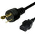 World Cord NEMA L6-20P to C21 20A 250V 12/3 SJT Power Cord - Black