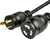 World Cord NEMA L6-20P to L6-30R 20A 250V 12/3 SJT Power Adapter Cord - Black