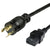 World Cord NEMA L6-30P to C21 12/3 SJT Power Cord - Black