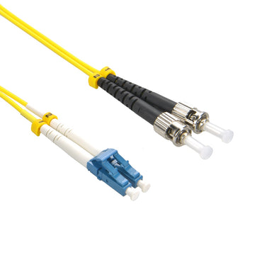 LC-ST Singlemode OS2 Duplex 9/125 Fiber Patch Cable, UL, ROHS