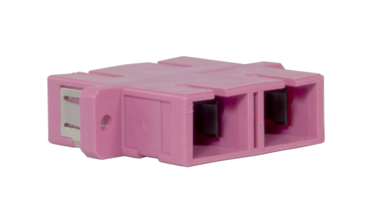 Techlogix Networx M4D-ADPT-SCSC Fiber optic coupler -- duplex multimode OM4 SC to SC coupler