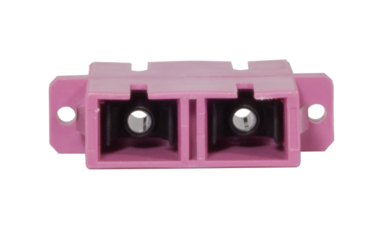 Techlogix Networx M4D-ADPT-SCSC Fiber optic coupler -- duplex multimode OM4 SC to SC coupler