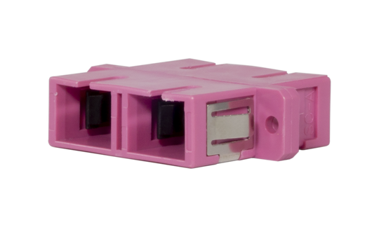 Techlogix Networx M4D-ADPT-SCSC Fiber optic coupler -- duplex multimode OM4 SC to SC coupler