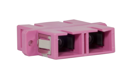 Techlogix Networx M4D-ADPT-SCSC Fiber optic coupler -- duplex multimode OM4 SC to SC coupler