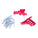 Gardner Bender SnapSHOT Multi-Cable Staple, Red, NM (flat and round), Coaxial and Data/CAT5