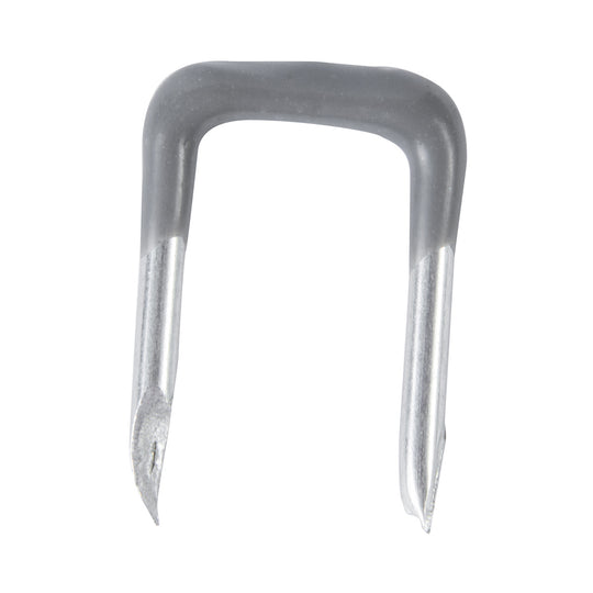 Gardner Bender 1/2 in. (13 mm) Metal Staple, PVC Insulated, Secure 2 Cond #10, #12 and #14 NM, Wood App, (100-Pack), MDI-150Y