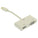 Mini DisplayPort (Thunderbolt) Male to VGA+HDMI Female Adapter