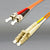 DINSpace LC/ST Multimode (62.5/125) Duplex Fiber Patch Cable