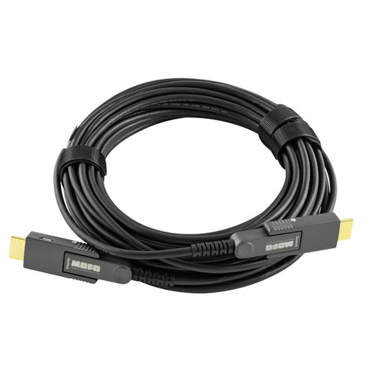Techlogix Networx MOFO™ Media Over Fiber Optic Cable - 48G HDMI w/ Detachable Heads - Plenum Rated