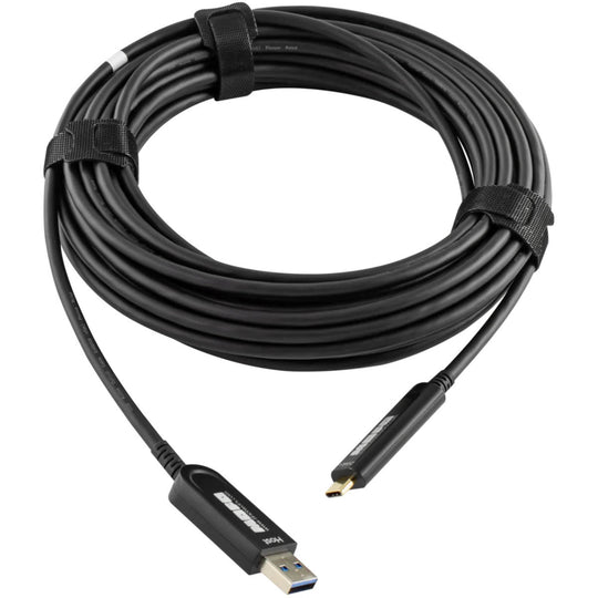 Techlogix Networx MOFO™ Media Over Fiber Optic Cable - USB 3.1/2.0/1.1 Type A F to Type C - Plenum Rated