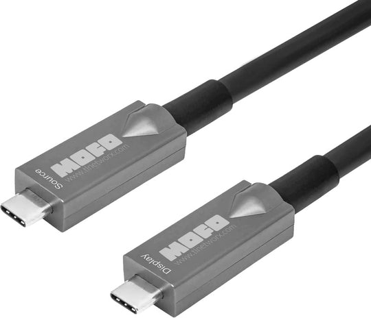 Techlogix Networx MOFO™ Media Over Fiber Optic Cable - USB 3.1/2.0/1.1 Type C to Type C - Plenum Rated