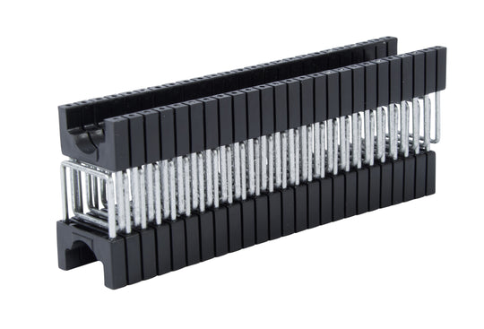 Gardner Bender 1/2 in (13 mm), Metal Insulated Staples Designed for use in Cable Boss Staple Gun, Black, (200-Pack), MPS-2125