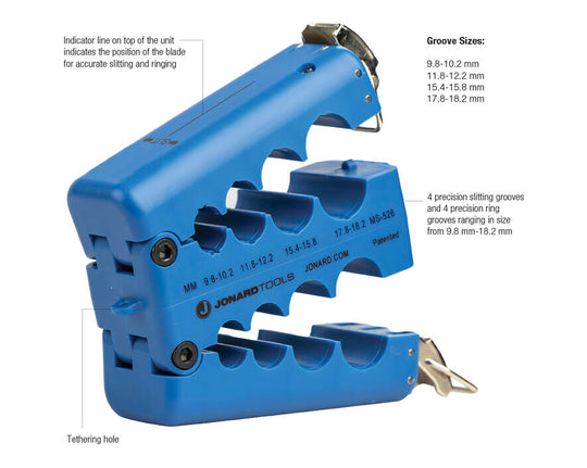 Jonard Tools Mid Span Slit & Ring Tool (9.8 mm-18.2 mm)