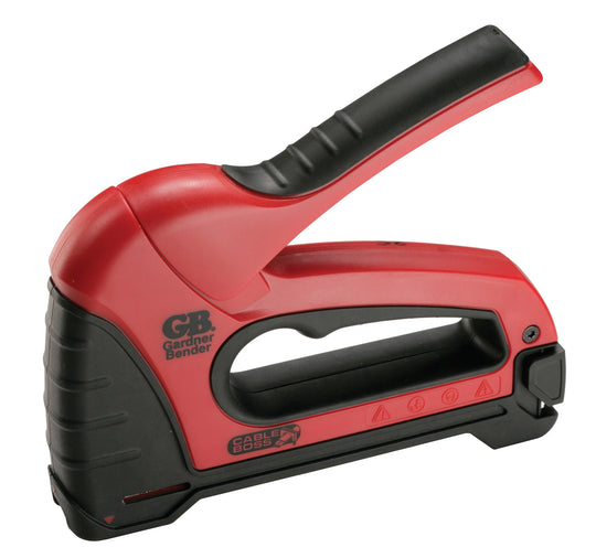 Gardner Bender Cable Boss Staple Gun, Heavy Duty, Secures NM, Coax, VDV and Low-Volt Cable, Red (1-Pack), MSG-501