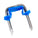 Gardner Bender 1/2 in. Blue Plastic Metal Insulated Staples for 14/2 and 12/2 Cable (100-Pack), MSI-150