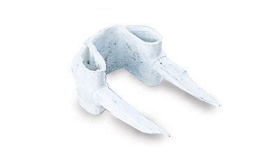 Gardner Bender 1/8 in, Fiber Insulated Steel Staples, Low Voltage, White, (40-Pack), MSW-1540