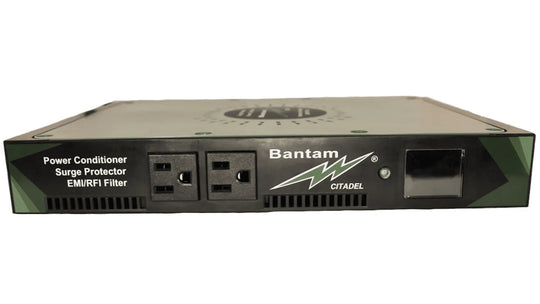 Bantam Citadel Power Conditioner with Rack, Table and Desk Mount, 8-outlets, LCD