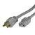 World Cord NEMA 5-20P to C13 15A 125V 14/3 SJT(OW) Power Cord - Gray
