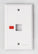 Nitrotel Keystone Wallplate, 120 Type, White