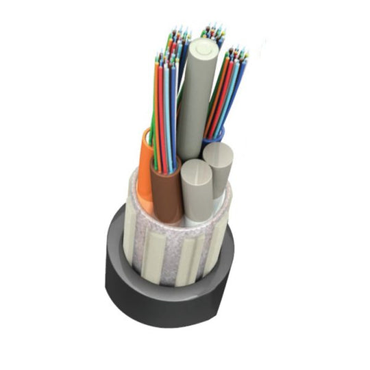 Vertical Cable All-Dielectric Outside Plant Loose Tube Optical Fiber Cable - Non-Armored, Singlemode, 500ft