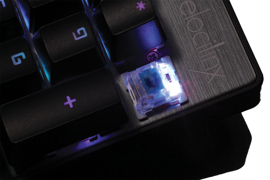 Velocilinx Brennus Wired Mechanical Gaming Keyboard, Gun Metal/Black, VXGM-KB104P-OBL-BK