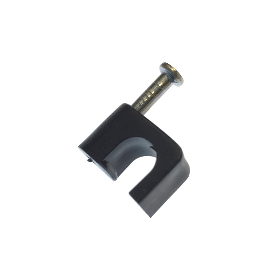 Gardner Bender 1/4 in. Black Polyethylene Clip-On Coaxial Masonry Staples (25-Pack), PCS-1600T