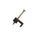 Gardner Bender 1/8 in (5 mm), Polyethylene Staple, Secures Low Voltage/Bell/Speaker Wire, Zinc Plated for Wood App, Black, (25/Pkg), PMB-1525