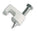 Gardner Bender 3/16 in (5 mm), Polyethylene Staple, Secures Low Voltage/Bell/Speaker Wire, Hardened Nail for Masonry App, White, (25-Pack), PMC-1525WT