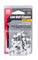 Gardner Bender 3/16 in (5 mm), Polyethylene Staple, Secures Low Voltage/Bell/Speaker Wire, Hardened Nail for Masonry App, White, (25-Pack), PMC-1525WT