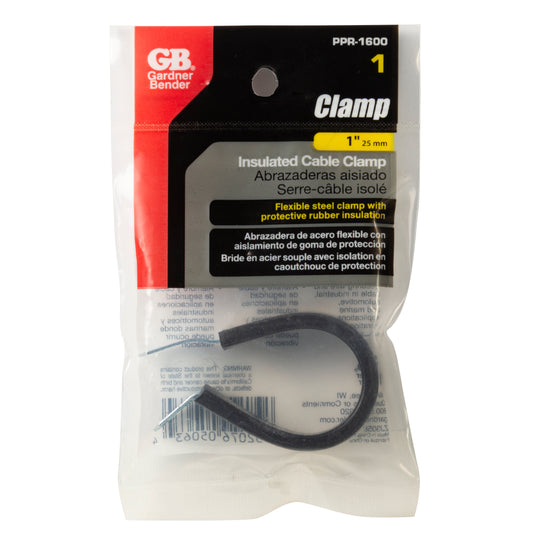 Gardner Bender 1 in. Rubber Insulated Metal Clamp (1-Pack), PPR-1600